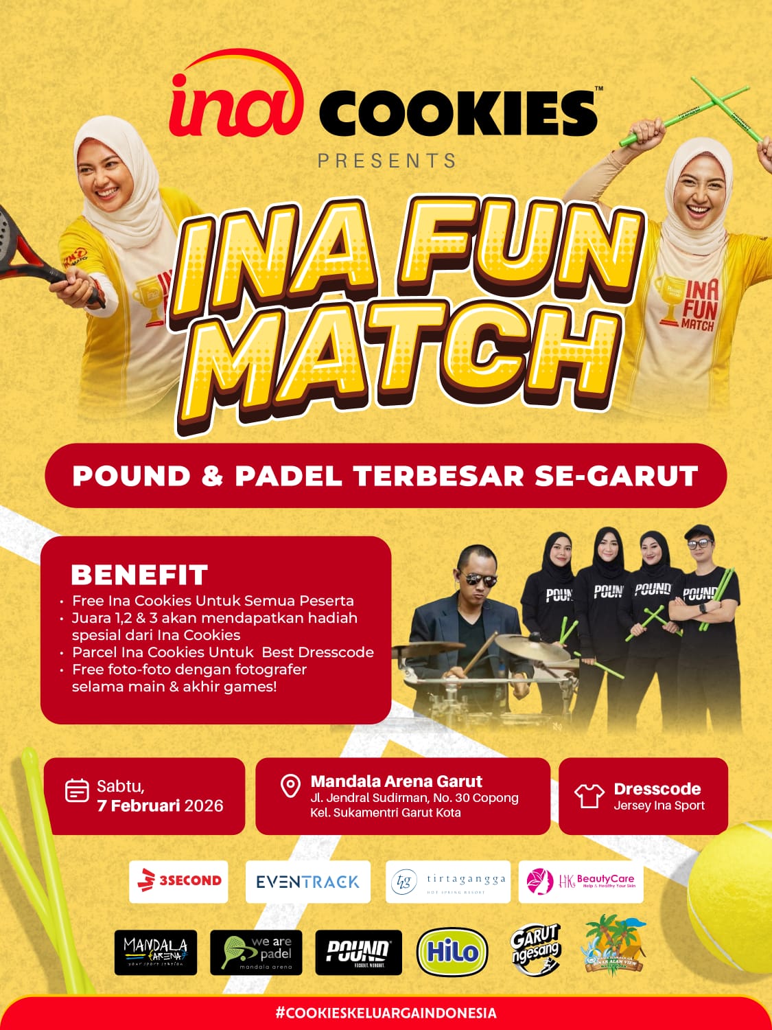 Ina Cookies Fun Match Sports , Pound & Padel - KAB. GARUT, JAWA BARAT ...